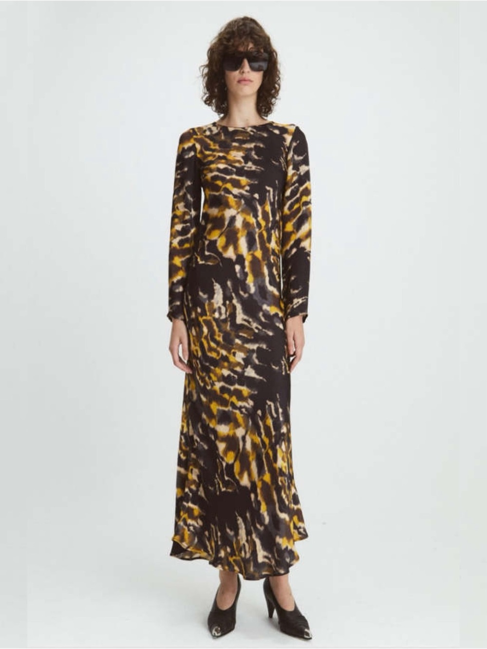 NWT Maria Cher Catia Madariaga Wild Honey Long Maxi Dress Size XS